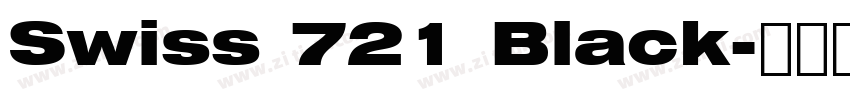 Swiss 721 Black字体转换 Swiss 721 Black字体转换